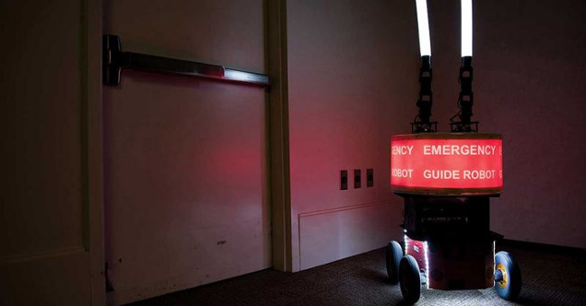 People will follow the instructions of the robot in an emergency