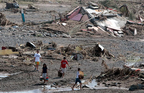 Philippines devastated after a big storm