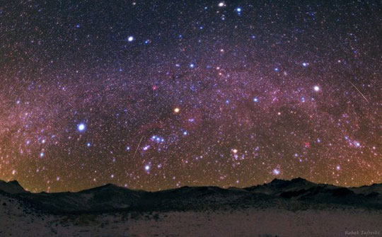 Photo of the most beautiful meteor shower night in 2010