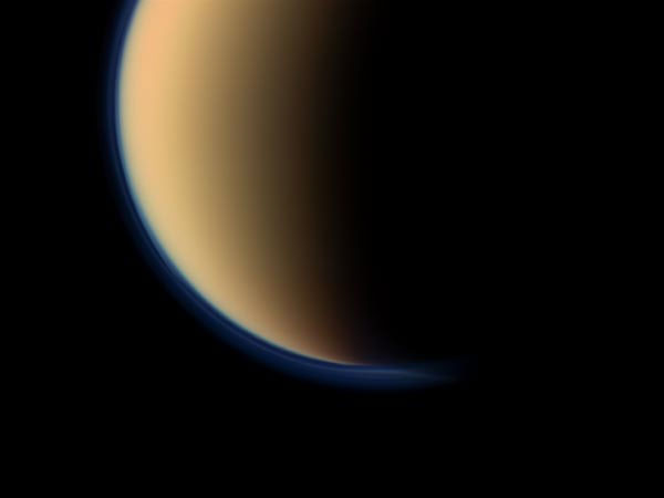 Photo of the universe: Green fog covers Titan's moon