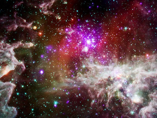 Photo of the universe: Pink balloons in the galaxy