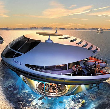 Photos of super yachts of the future