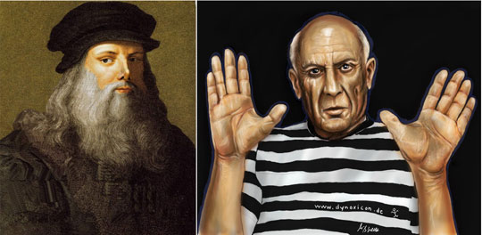 Picasso good at drawing because he was bad at read and write?