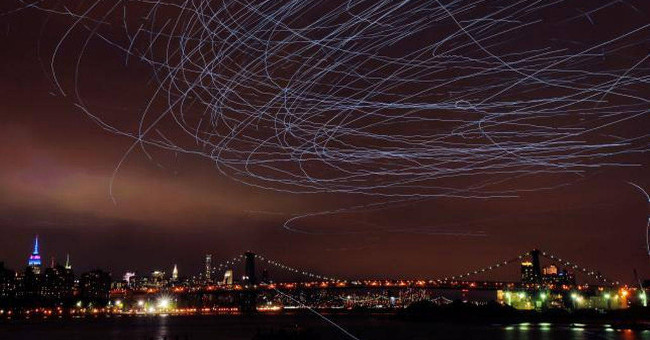Pigeons create meteor shower across New York