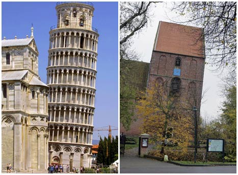 Pisa's leaning tower has been removed