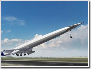 Plan on a supersonic airliner