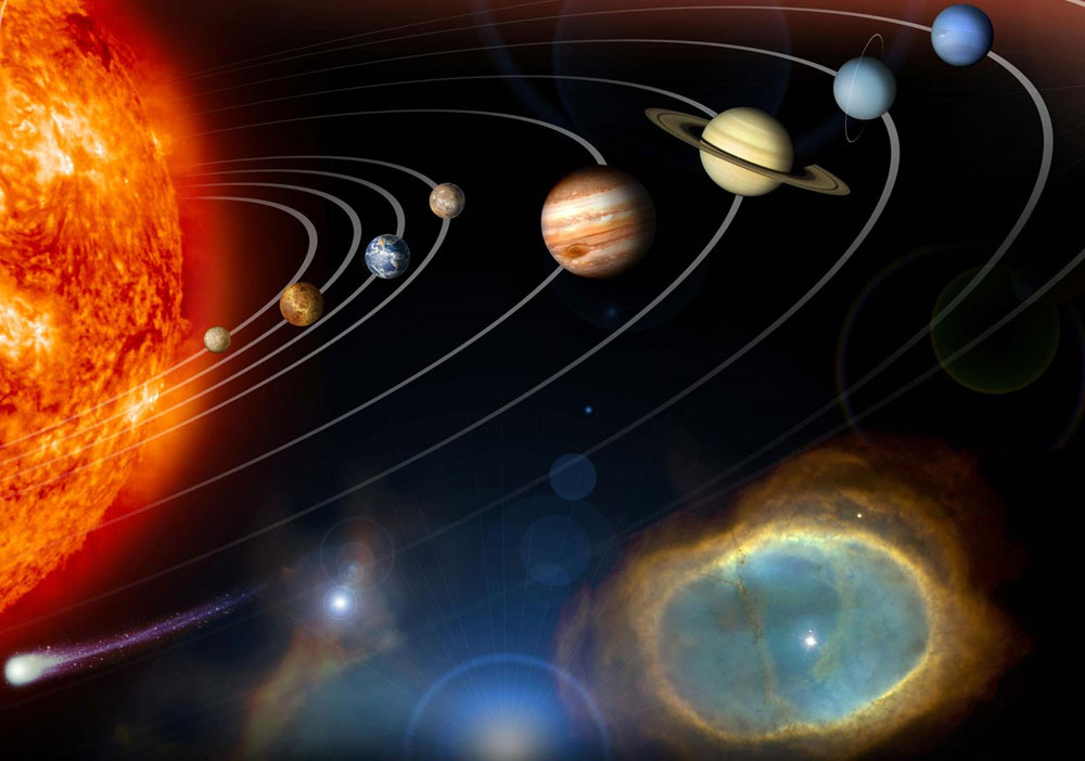 Planet of the Solar System is lost in the universe