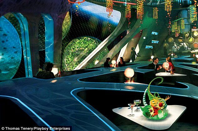 Playboy opens striptease club in space