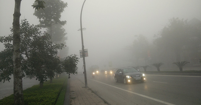 'Pocket tips' of the steering wheel in foggy weather
