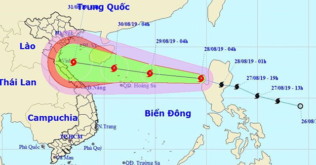 Podul storm into the East Sea, the wind 60-75km / h
