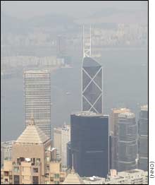Pollution in Hong Kong is at risk