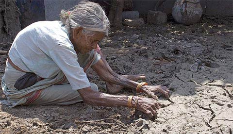 Post-flood disaster in South India