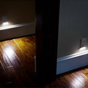 Power socket cover with integrated light sensor