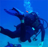 Practice diving to get calm