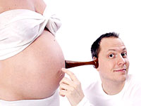 Pregnant wife, husband sneaking