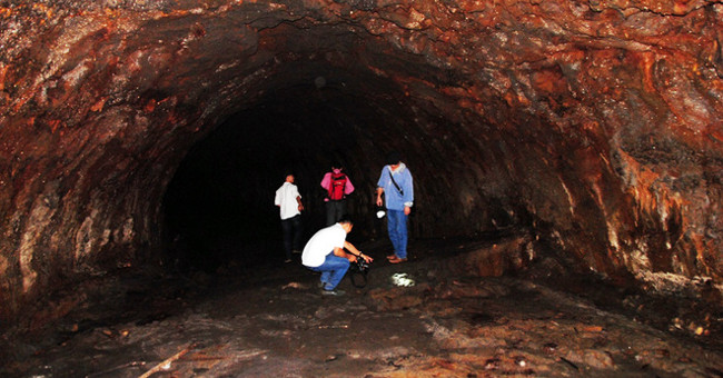 Prehistoric ruins in volcanic caves in Dak Nong