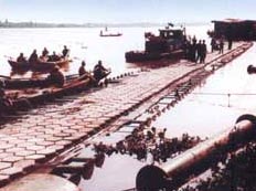 Prevent erosion by self-inserting concrete mats