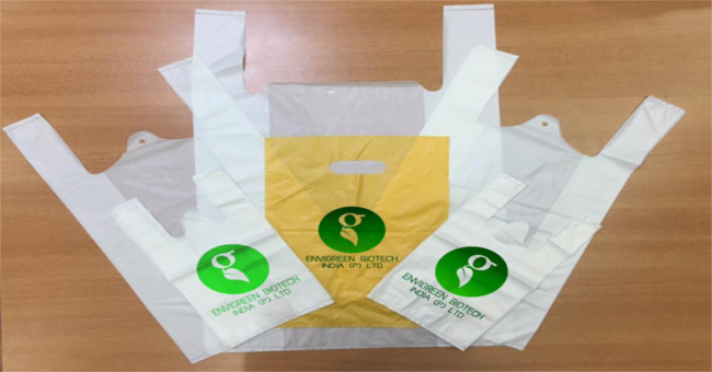 Produce 100% organic biodegradable plastic bags, environmentally friendly