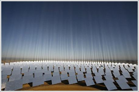 Produce electricity by mirror