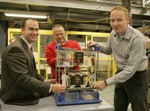 Producing electricity by seawater mixing river water