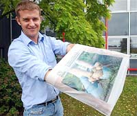 Production of self destructible packaging from potatoes