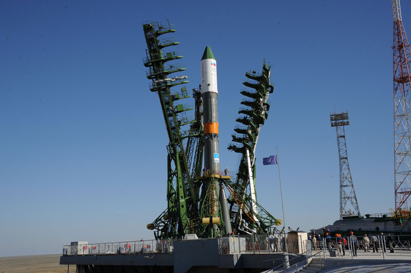 Progress spacecraft connected with ISS
