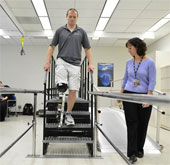 Prosthetic leg controlled by thought