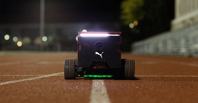 Puma introduces horizontal robot with Usain Bolt