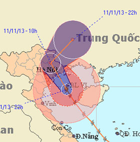 Quang Ninh suddenly interested in Typhoon Haiyan