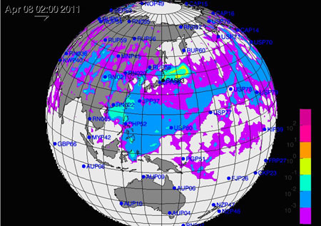Radioactive clouds increase the nuclear level when coming to Southeast Asia