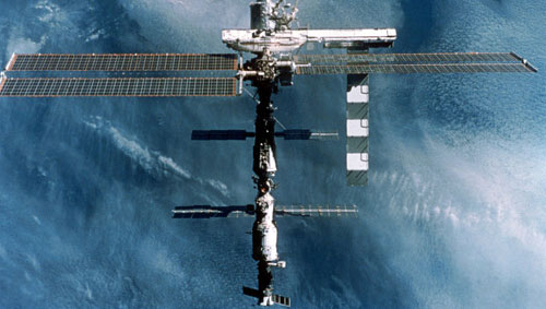 Raise the trajectory of the International Space Station to 1 km
