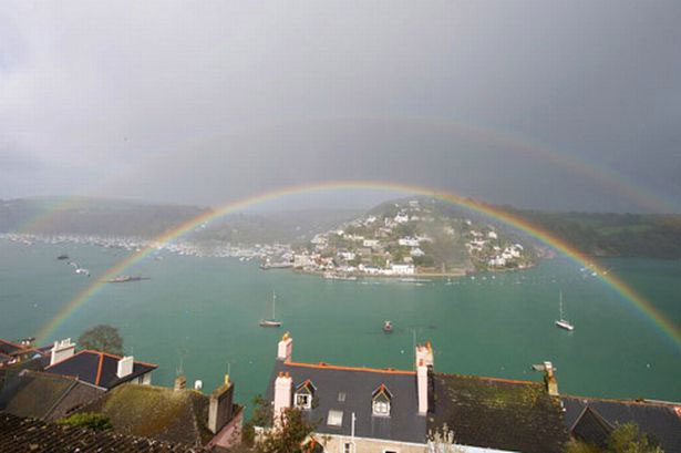 Rare double rainbow