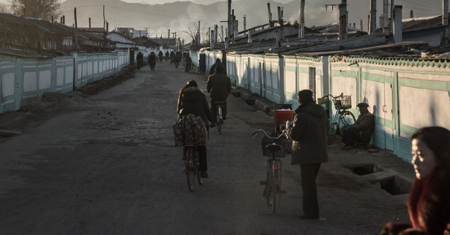 Rare image of life in the Korean coastal area