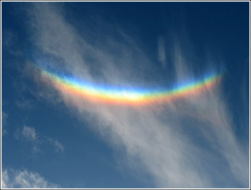 Rare 'rainbow rainbow' in the sky