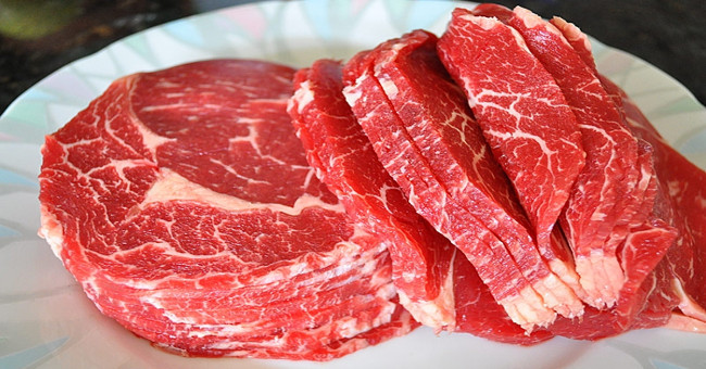 Recommendation to limit red meat in the diet