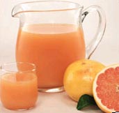 Red grapefruit juice added the most