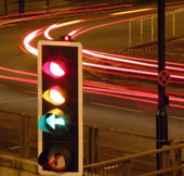 Reduced traffic jams with virtual traffic lights