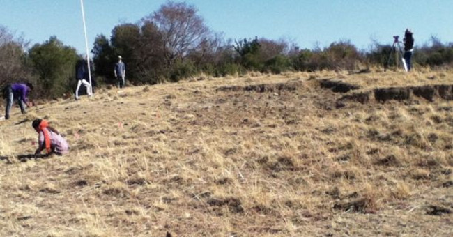 Remains of a hundred-year-old ancient city in South Africa