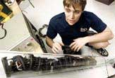 Rescue people by snake robots