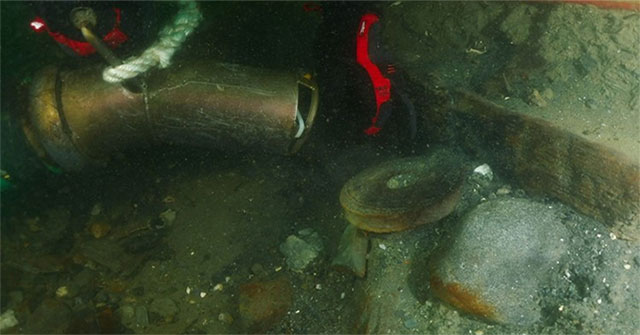 Research shipwreck from the 18th century