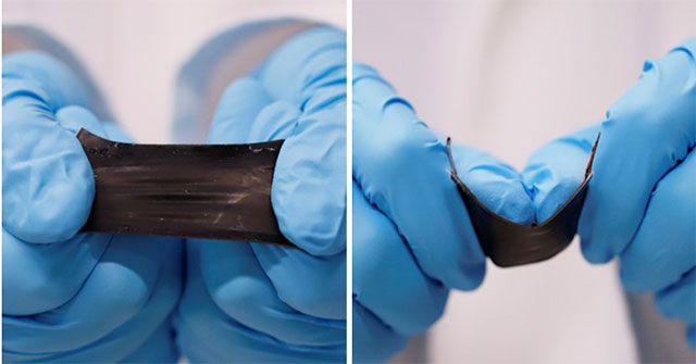 Researchers have created a battery that can bend and bend