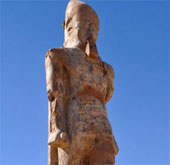 Restore the pharaoh statue after 3,200 years