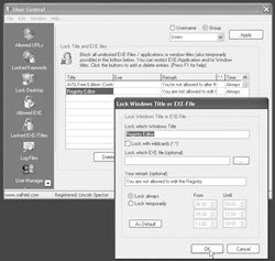 Restrict users to change system settings