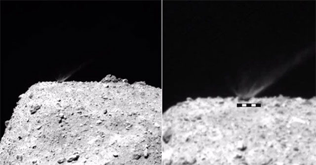 Result of a 4.6 billion-year-old asteroid shot of Japanese ship