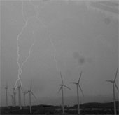 Revealing the ability to create terrifying lightning of wind turbines