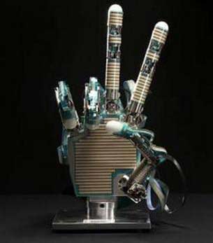 Robot arm controlled by thought