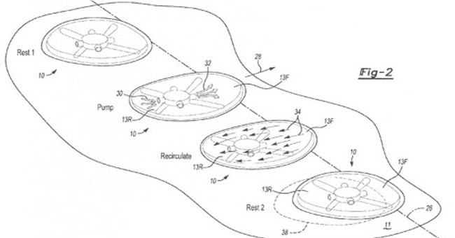 Robot explorer Mars moves worm-type