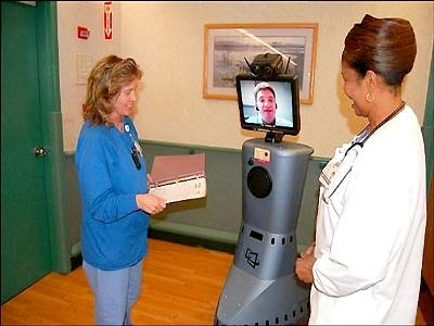Robot helps doctors to stand side by side with patients
