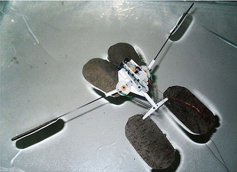 Robot jumps on water