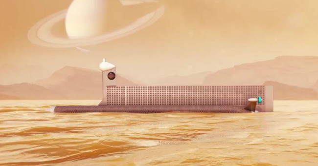 Robot submarine explores extraterrestrial oceans